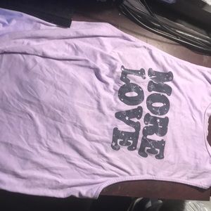 Really cute purple tank top. L 11-13, with a cute back with strings